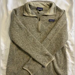 Patagonia half zip sweatshirt.